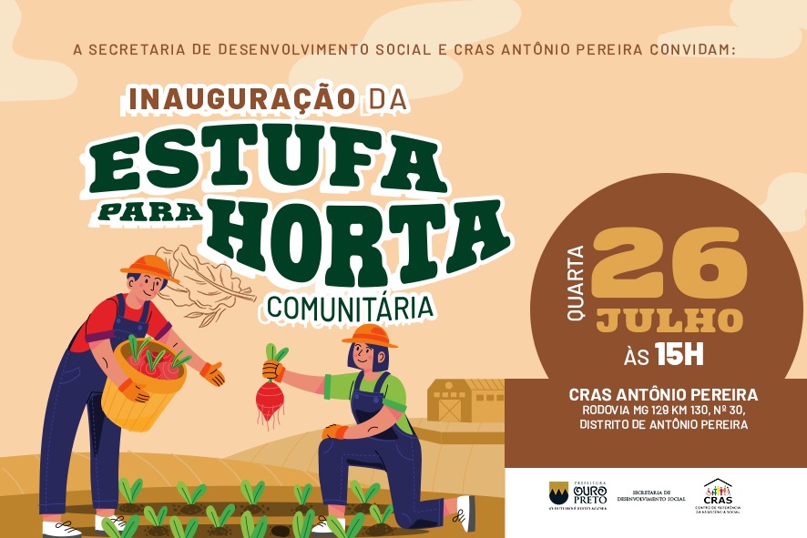 Inauguração estufa no CRAS Antônio Pereira